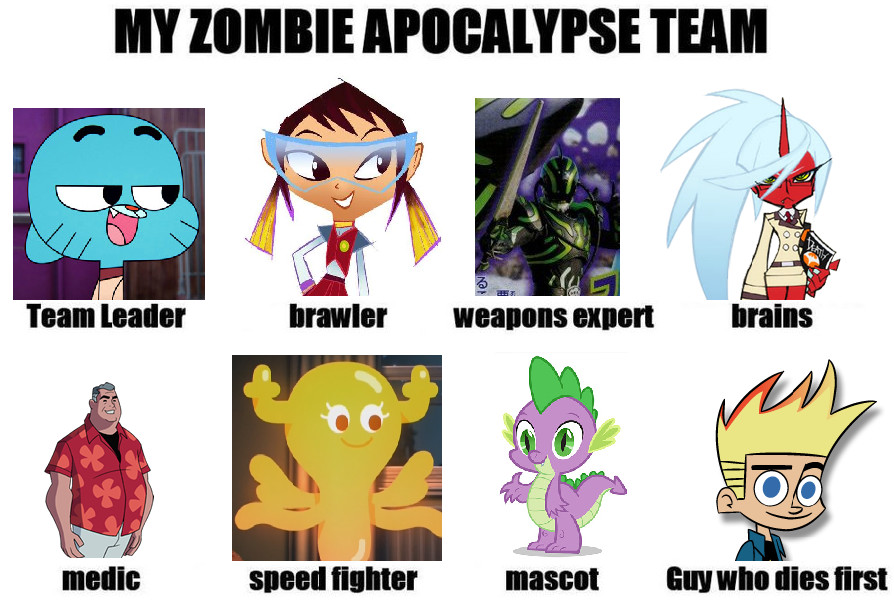 Kainsword-Kaijin's Zombie-Apocalypse Team