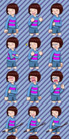 Frisk Expression character settings - the brats by unazure on DeviantArt