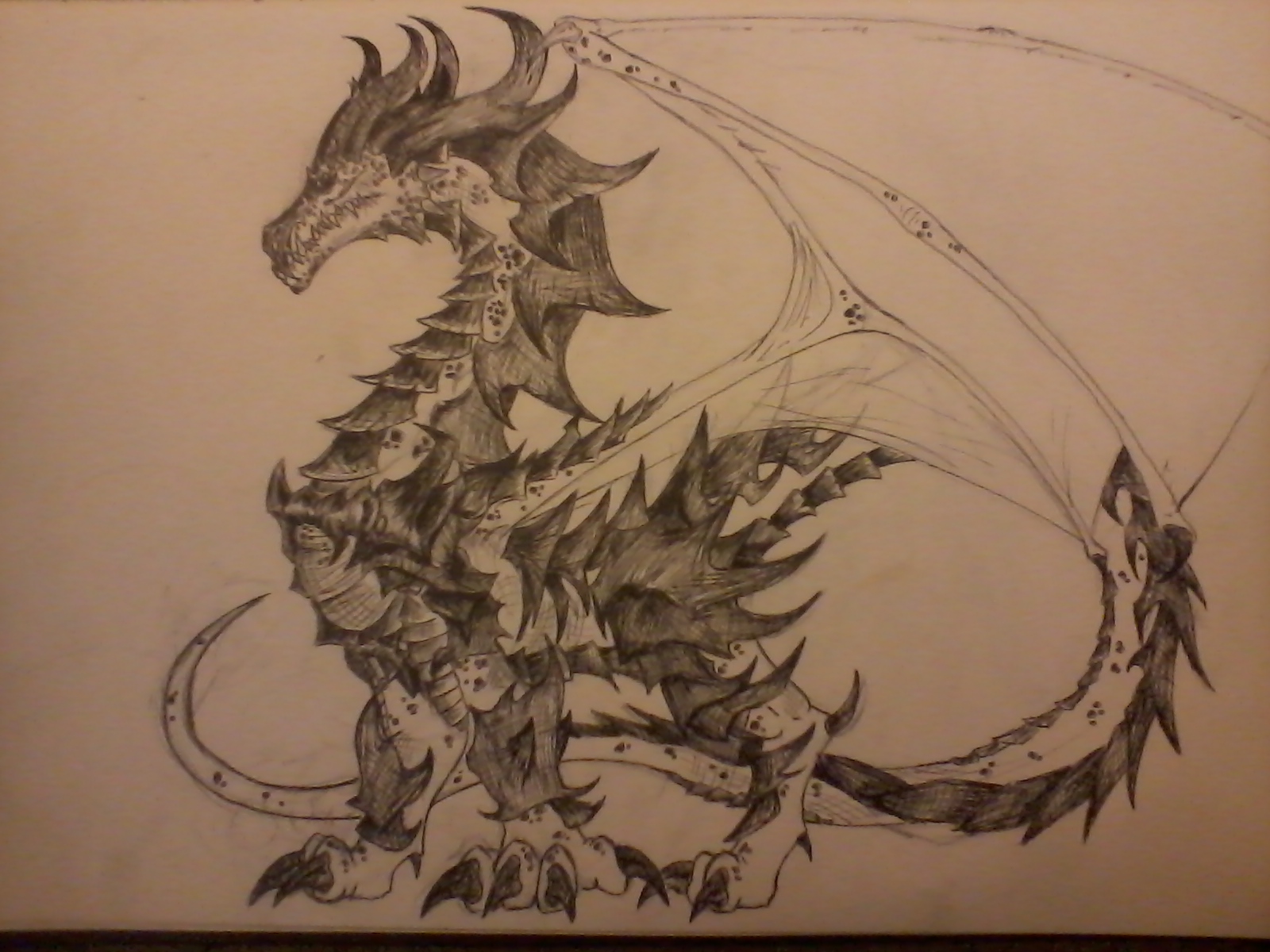 dragon sketch almost finished