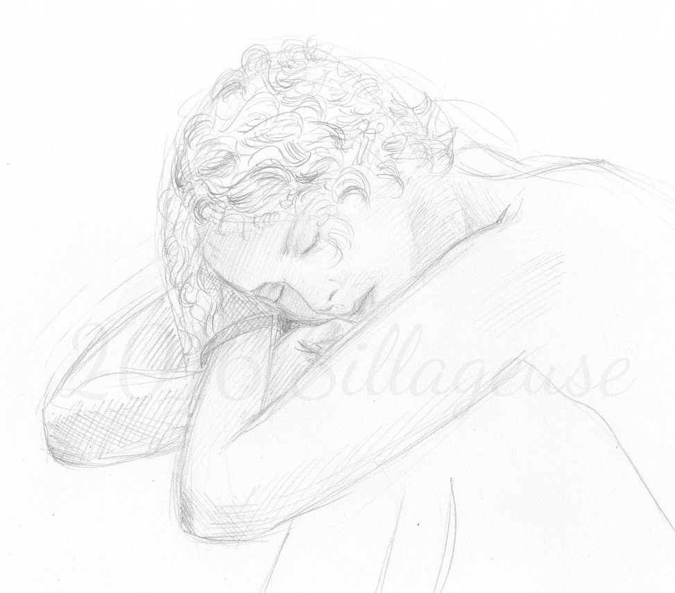 nude drawing class. pose 02 by Sillageuse