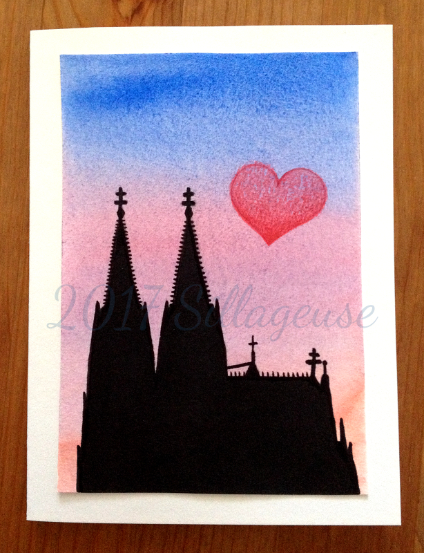 Cologne greeting card by Sillageuse