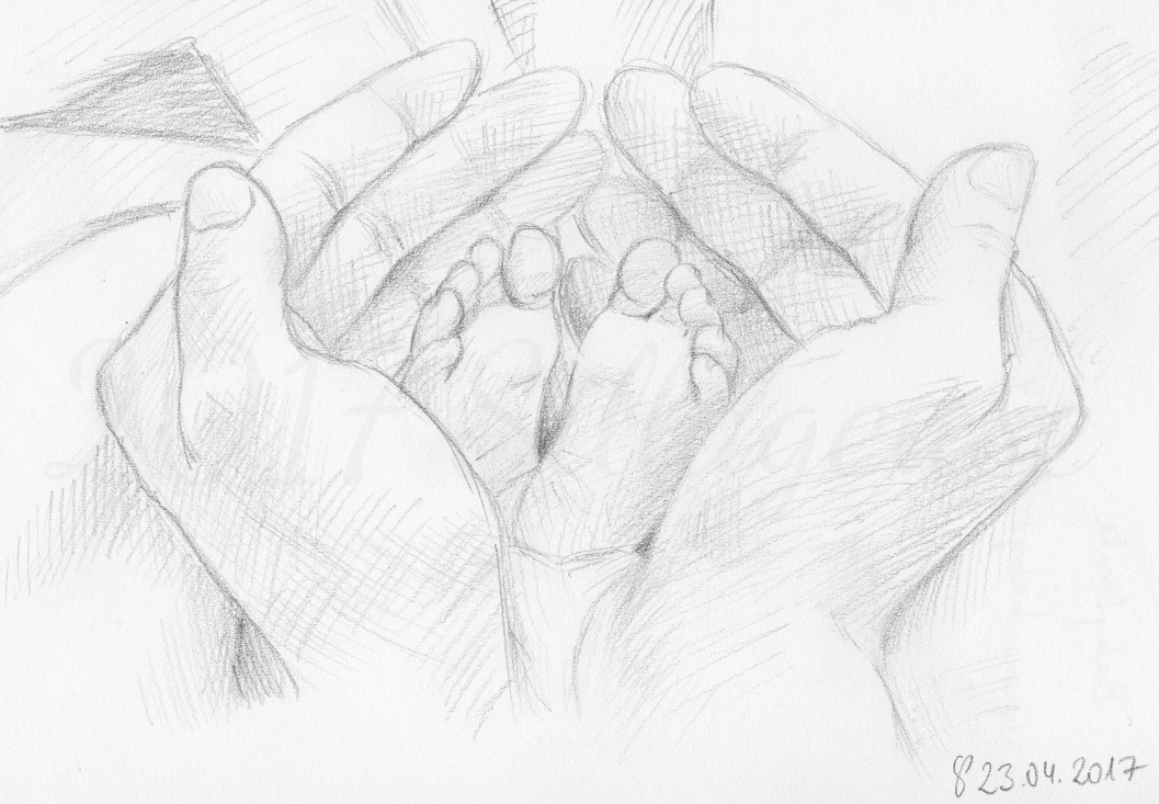 Babyfeet sketch by Sillageuse