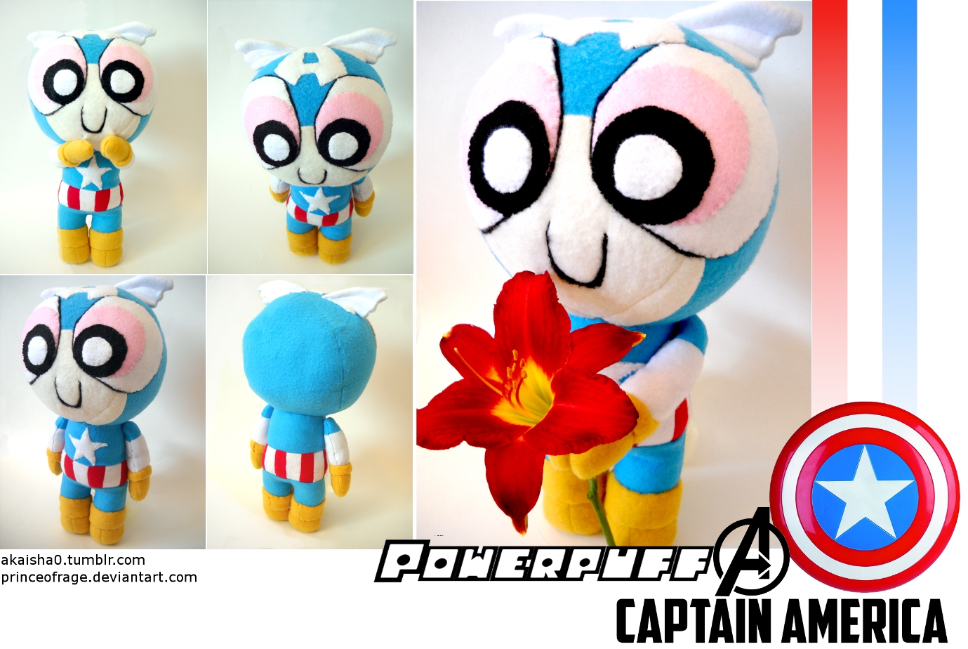 Powerpuff Avengers: Captain America Plushie