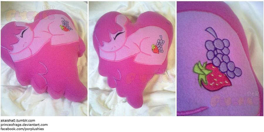 SOLD Berry Punch/Berry Shine Heart Pillow