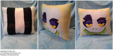 Beetlejuice Square Face Pillow