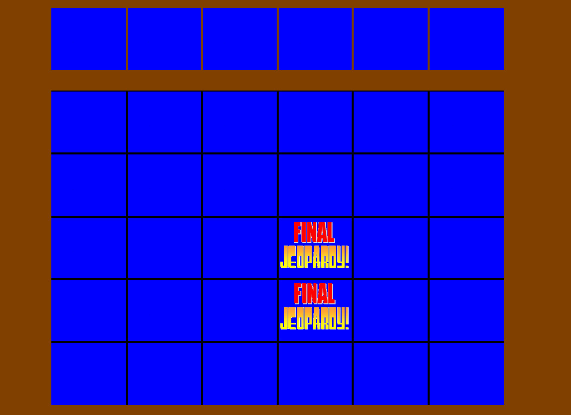 Jeopardy board--Final by BKA-Chief on DeviantArt