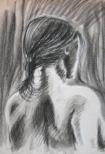 back of woman