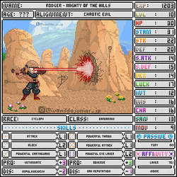 RPG Character: Rodger - Cyclops / Barbarian