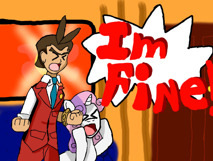 Apollo Mlp Apollo Justice, MLP I'm fine! by KloHedge on DeviantArt