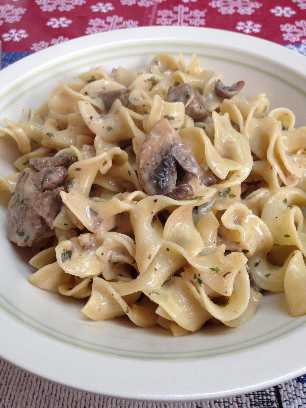 'Leftover' Beef Stroganoff