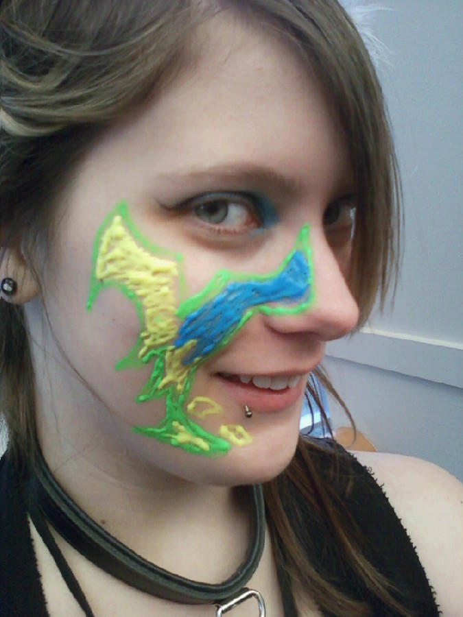 face paint mask partial by 13thcrescentholder on DeviantArt