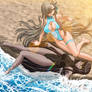 Karin and Asuna - Beach version