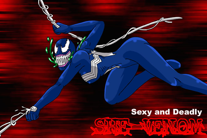 She-Venom Web swing