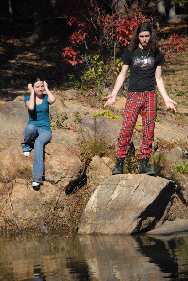 I'm on the rock, now what by LinzStock on DeviantArt