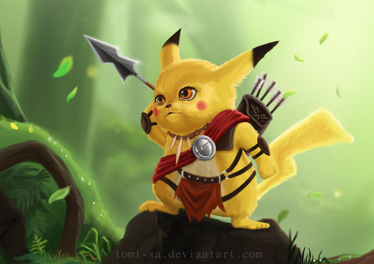 The Hunter Pokemon, Pikachu by tomi-sa on DeviantArt