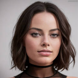 Margot Robbie Black Silk II