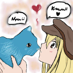 I Found a Cat , Natsu!