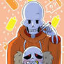 Swap Papyrus and Underfell Sans