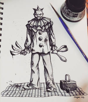 Twisty the Clown: Inktober 02