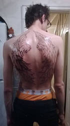 wing tatto outline