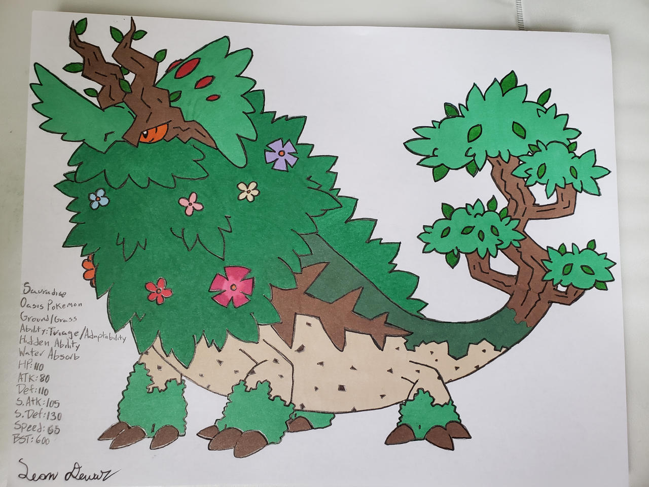 Sauradise, the Oasis Pokemon by Citipati345 on DeviantArt