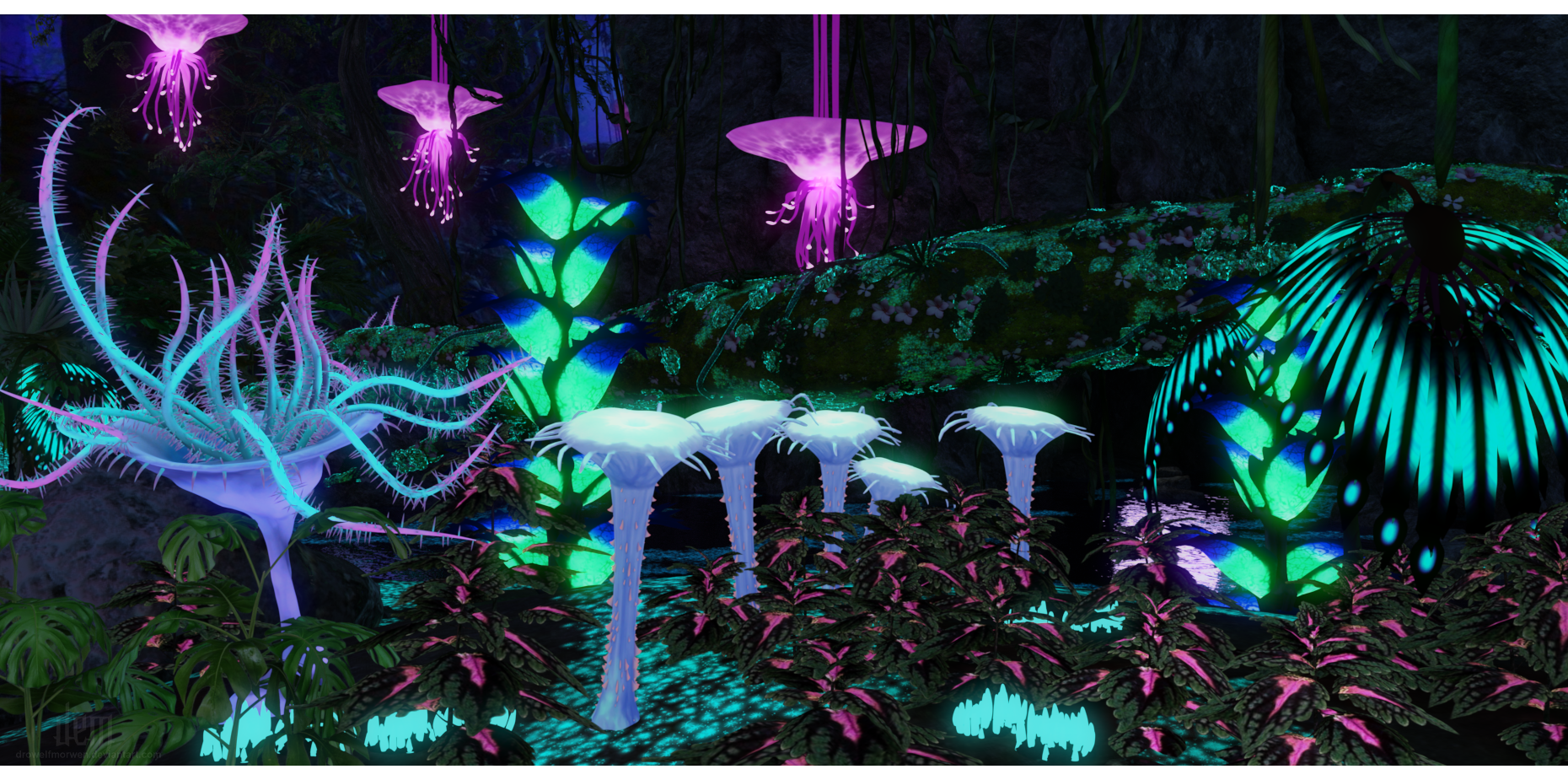 Pandoran Forest at Night