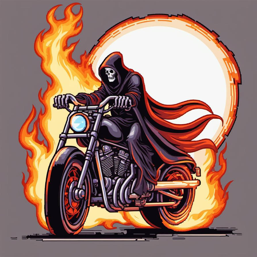 Deviantart Riding Motorcycle Grim reaper riding flaming motorcycle by jasonbootland1974 on DeviantArt