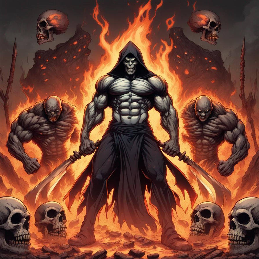 Muscle Reaper Muscular grim reaper against muscular wolverine su by jasonbootland1974 ...