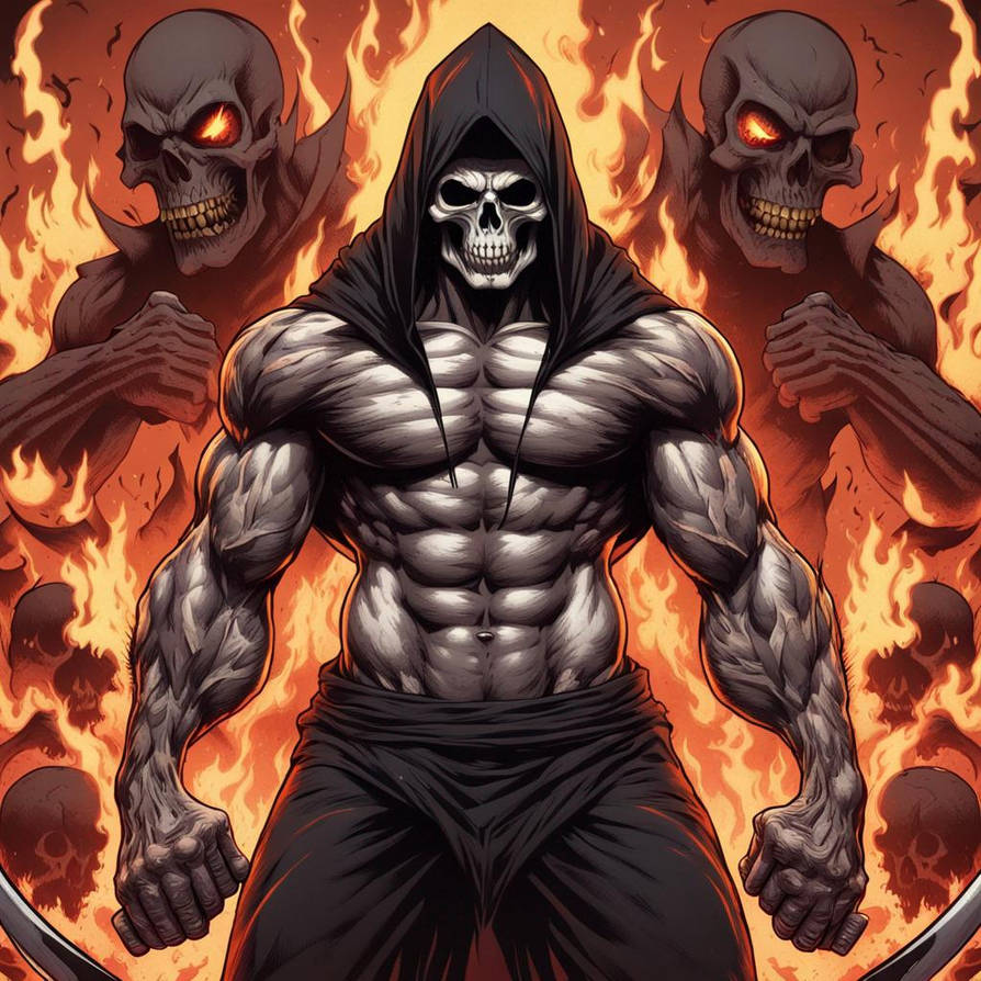Muscle Reaper Muscular grim reaper against muscular wolverine su by jasonbootland1974 ...