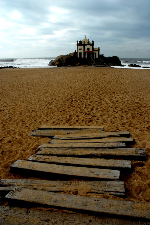 Church on the beach by JACAC