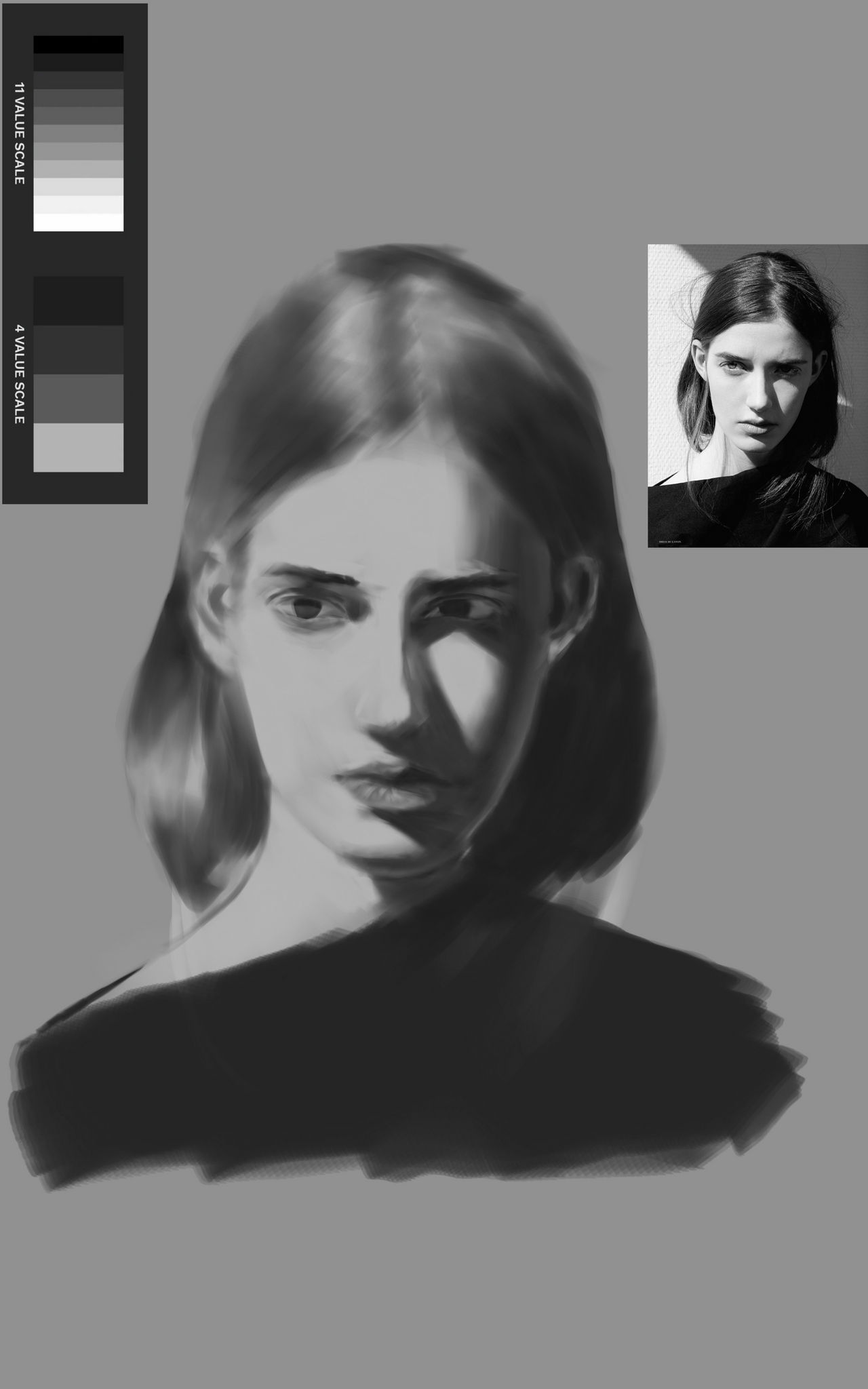 Greyscale Example Greyscale study by Annni231 on DeviantArt