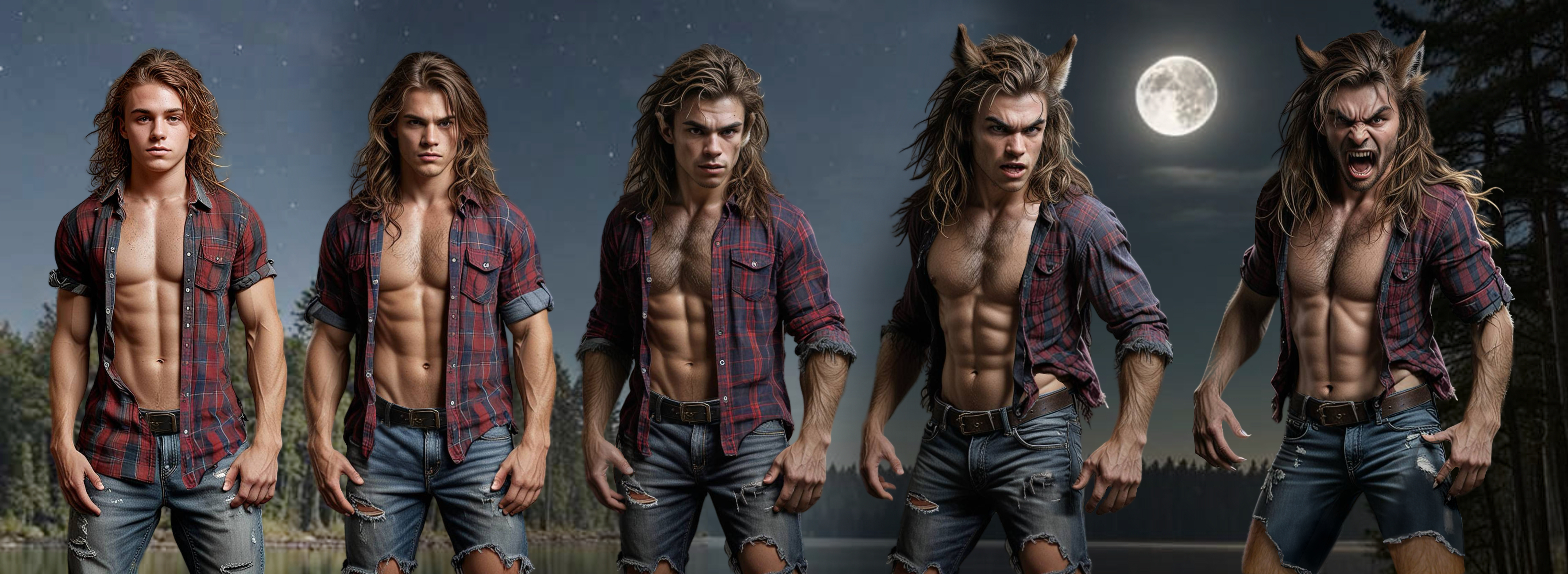 Phases - Werewolf Transformation Sequence by CrisKane on DeviantArt