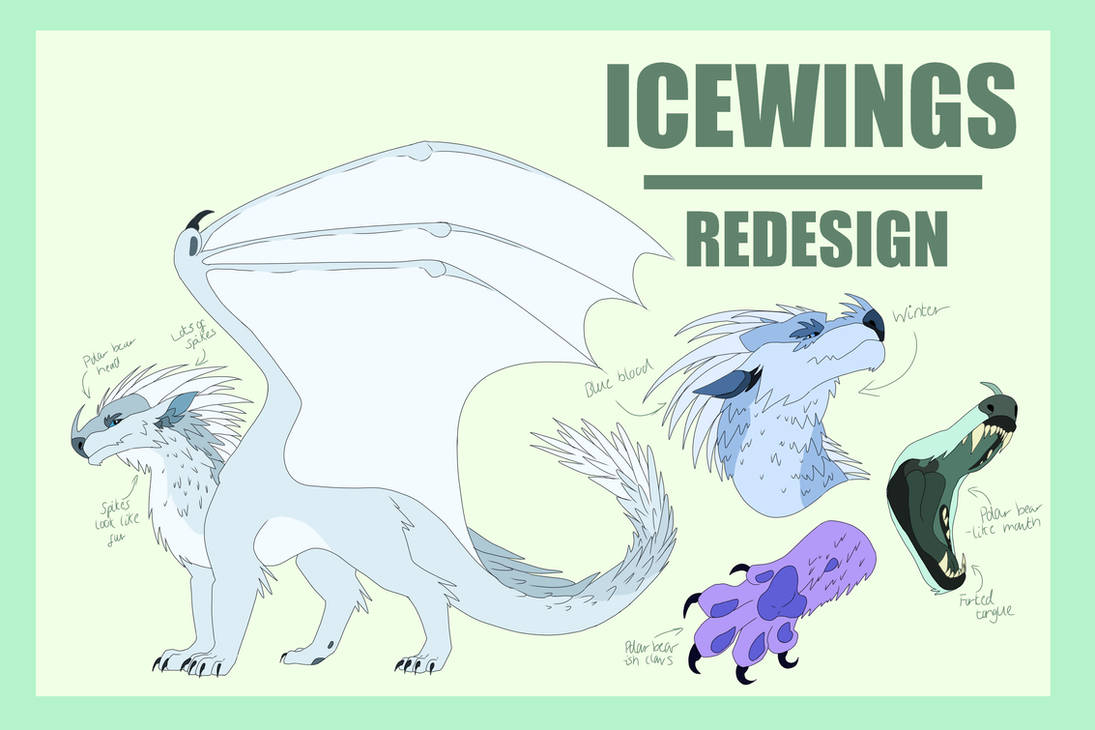 Icewing Ranking Chart Icewing Redesign - Headcanon by Lylemon on DeviantArt
