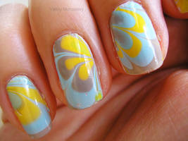 Watermarble Blue Yellow 2