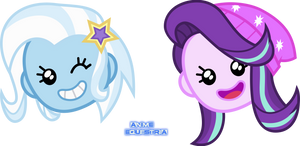 Trixie and Starlight Emojis