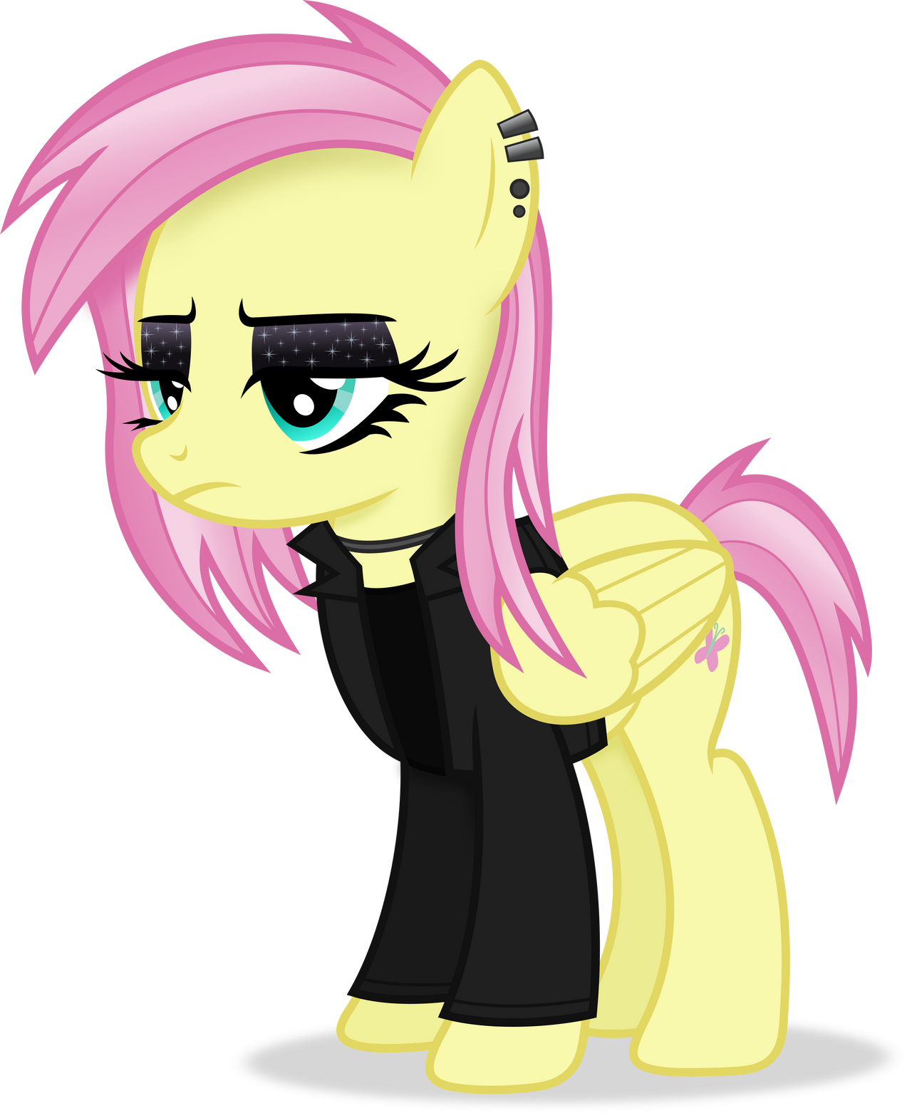 Goth Fluttershy (Alternative Design)