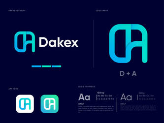 D + A-Logo-Mark-Letter-Logo-design