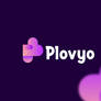 Plovyo logo design. Letter P and Love concepts