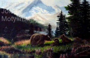 The Grizzly Bear in the Mountains