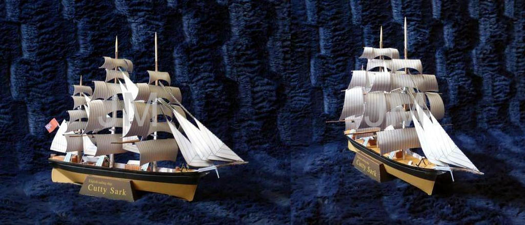 Sailship:Cutty Sark - Model by jolabrodnica