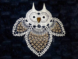 Owl - Crochet Doily