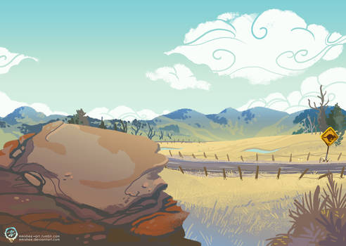 Australian Landscape Magazine Illustration