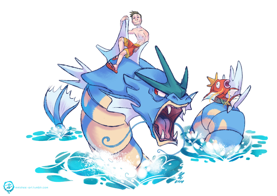 Justin's Water Pokemon - Gyarados and Magikarp