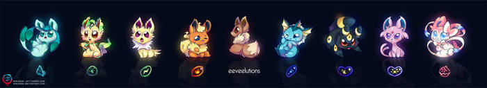 Eeveelutions long print