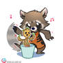 Rocket and Groot