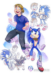 Bradley and Sonic - commission