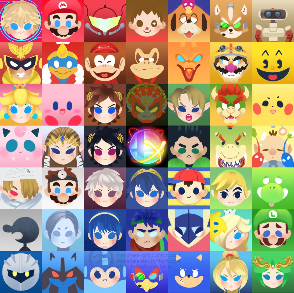 Super Smash Bros 4 Print By Mmishee On Deviantart