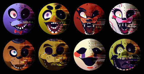 Five Nights at Freddy's Buttons