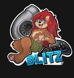 Blitz the Hedgehog - Badge