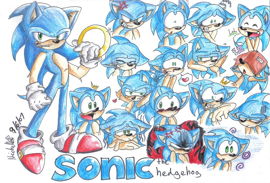 🌀•Sonic the Hedgehog•🌀  Sonic the hedgehog, Sonic, Anime expressions